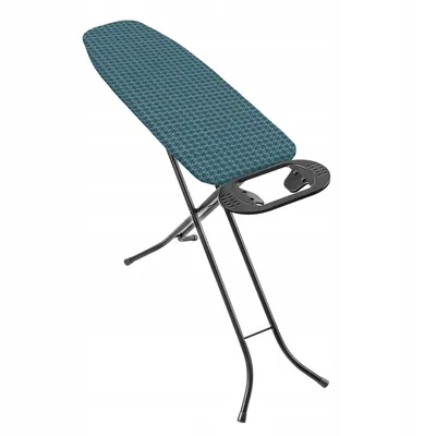 Produktbild von kadax Dampfbügelbrett Grün, 110x30 cm, 90 cm hoch, robust, rutschfeste Füße, Bügeleisenablage, hitzebeständig, aus Stahl und Baumwolle, mit Klappschutz und 3 Farbbezügen