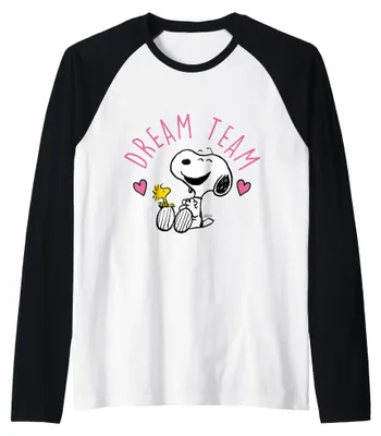 Obrázok produktu pre Tričko s dlhým rukávom "Peanuts - Snoopy Dream Team" (model raglan)
