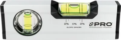 Produktbild von Weisse Wasserwaage Mit Horizontal- Und Vertikalanzeige, 2 % Gefälle, 17 Cm – 100-Ab-017
