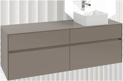 Immagine prodotto di Villeroy & Boch Collaro Meuble sous-lavabo, lavabo à droite, 4 tiroirs, montage mural, 1600x548x500mm, C05100VM, C05100VM