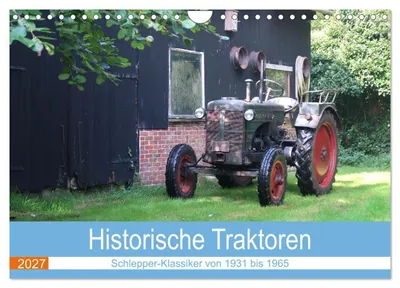 Produktbild von Historische Traktoren 2027 (Wandkalender 2027 DIN A4 quer), CALVENDO Monatskalender