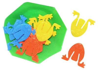 Produktbild von Springende Frösche Geschicklichkeitsspiel für Kinder – 9 Frösche und Schüssel enthalten