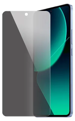 A privacy screen protector is shown on a smartphone.