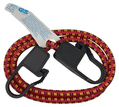 Produktbild von Spanngummi Karabiner-Haken Expander Gepäckspanner Gummispanner Rot Gelb 8mm 80cm