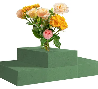 Productafbeelding van Bloemenschuim - set van 4 - Geschikt voor verse en kunstbloemen - 14x8x4 cm
