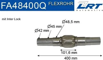 Produktbild von LRT FA48400Q Flexrohr Abgasanlage Auspuffrohr