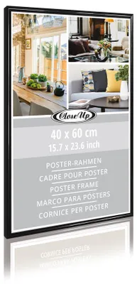 Zdjęcie produktu dla Ramka na plakat 40 x 60 cm czarny plastik
