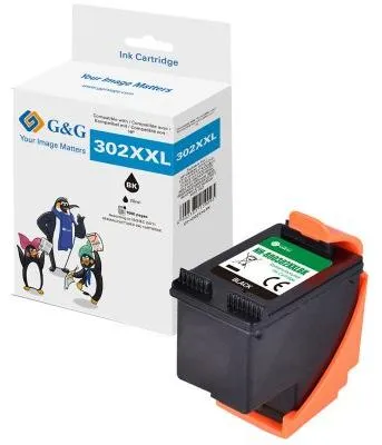 Zdjęcie produktu dla G&G 70360 G&G XXL-Patrone kompatibel mit HP 302XL/ F6U68AE