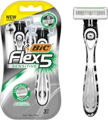 Zdjęcie produktu dla Maszynka Do Golenia Bic Flex Sensitive 5 Z 5 Ostrzami