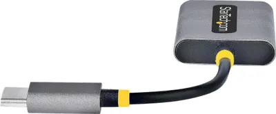 Produktbild von StarTech.com USB-C Headphone Splitter, USB Type C Dual Headset Adapter w/Microphone Input, USB C to 3.5mm Adapter/Earphone Dongle, USB C to Audio Jack/Aux Output - Mic and Headset Controls, Built-in 24-bit DAC (USBC-AUDIO-SPLITTER) - Audio-Splitter - 24 pi