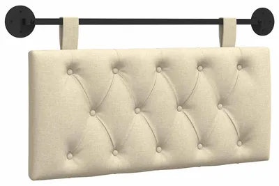 Obrázek produktu pro vidaXL Závěsné čelo postele, krémová látka