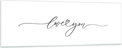 Produktbild von Bilder auf glas - Einteilig - Ich liebe dich handschriftlich - 90x30cm - Glasbilder - Wandbilder - Bilder - Wanddekoration aus Glas - Glas Bilder - Wandbild auf Glas - GAB90x30-4644