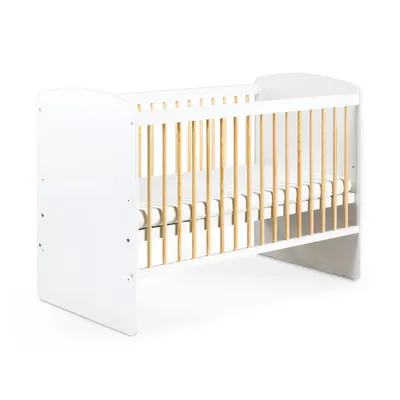 Obrázok produktu pre Detská postieľka 60x120 BETSY 2 - biela / borovica