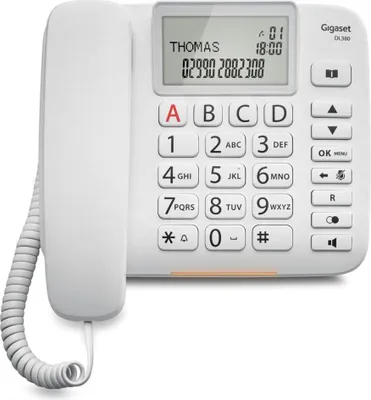 Image de Téléphone fixe filaire Gigaset DL380 Blanc