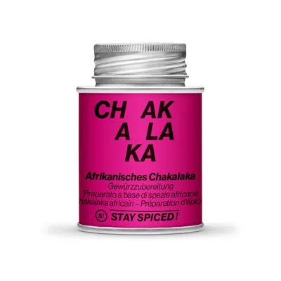 Produktbild von STAY SPICED ! Chakalaka Gewürzmischung – Afrikanische BBQ-Gewürze für Fleisch, Gemüse & Eintöpfe – Würzig, pikant & aromatisch – 100% natürlich