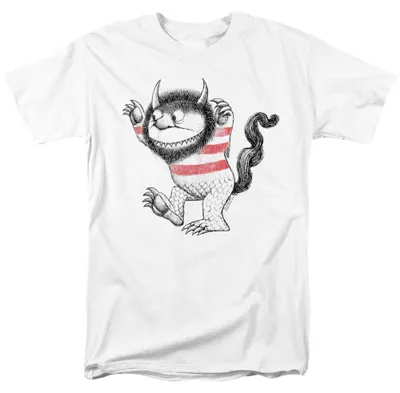Immagine prodotto di "Where the Wild Things Are" - T-shirt unisex da uomo/donna, modello TV38793 (taglia M), colore bianco