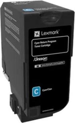 Immagine prodotto di Lexmark - Ciano - originale - cartuccia toner LCCP - per Lexmark CS720de, CS720dte, CS725de, CS725dte, CX725de, CX725dhe, CX725dthe
