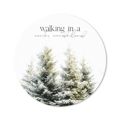 Produktbild von MuchoWow® Mauspad Mousepad Weihnachten - Winter - Weihnachtsbaum 20x20 cm - Mousepads - Maus Mat - Pad - Mausunterlage - Schreibtischmatte