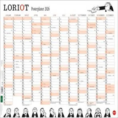 Produktbild von HEYE Posterplaner 2026 Loriot 68x48cm