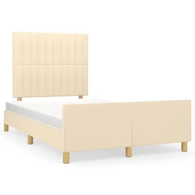 Produktbild von Bettgestell ohne Matratze Creme 120x200 cm Stoff