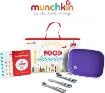Image de Munchkin Food Adventure Kids Set de couverts - 4 pièces - Purple