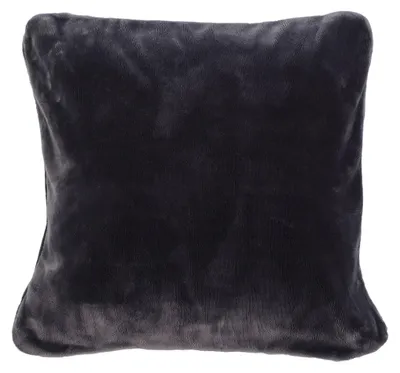 Kissenbezug 2er-Set 50x50 cm Anthrazit Mikrofaser weich