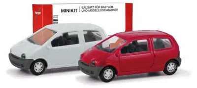 Produktbild von Herpa Minikit Renault Twingo, 2er Set, Vermehlo Vivo / Jaune 012218