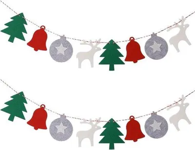 Produktbild von Kerstbanners mit 16 Haken und 3m Bannertouw für Indoor Outdoor Dekoration