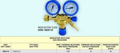 Zdjęcie produktu dla Reduktor Tlen 07 Red110