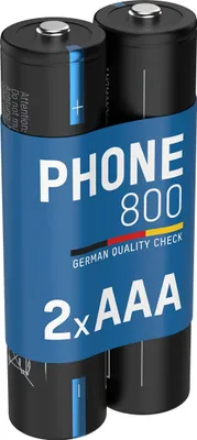 Produktbild von ANSMANN Telefon Akku AAA 800mAh 1,2V, 2 Stück, DECT