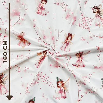 Produktbild von 100% Baumwolle Elfen auf rosa auf weißem Hintergrund