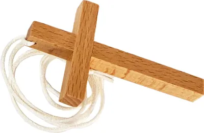 Produktbild von Kette mit Holzkreuz Anhänger