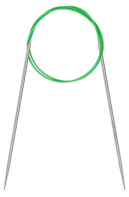 Immagine prodotto di Ago circolare da maglia da 2,5 mm, lunghezza 80 cm, in acciaio inossidabile con cavo flessibile