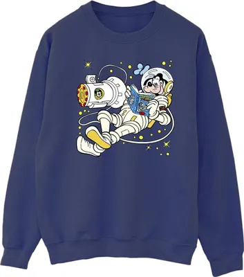 Produktbild von Disney - "Reading In Space" Sweatshirt für Herren BI39959 (S) (Marineblau)