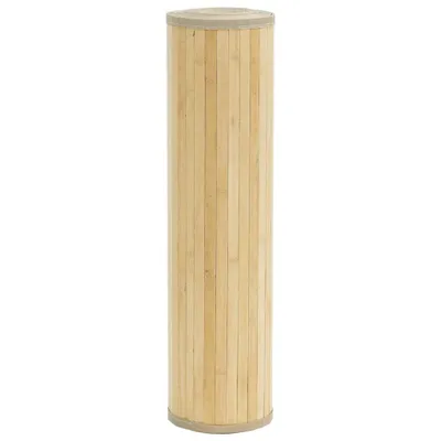 Produktbild von vidaXL Teppich Rechteckig Hell Natur 80x1000 cm Bambus
