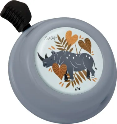 Produktbild von Liix Fahrradklingel Colour Bell , Nashorn Love - Grau