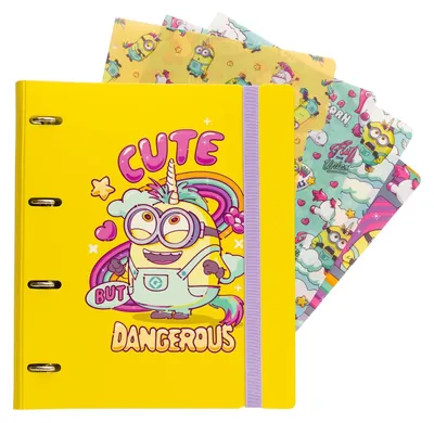 Immagine prodotto di Cartella ad anelli Minions (4 anelli)