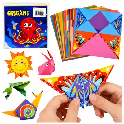 Image de Kit d'origami, 100 feuilles - Leantoys
