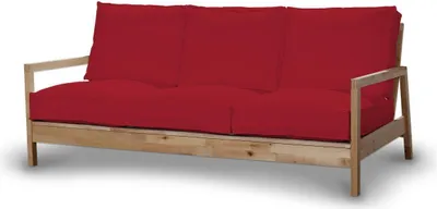 Produktbild von Dekoria Bezug für Lillberg 3-Sitzer Sofa, rot, Sofahusse, Lillberg 3-Sitzer