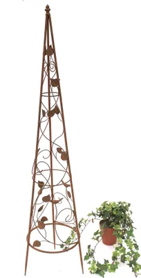 Produktbild von Rankhilfe Pyramide Metall 118 cm 082547 Kletterhilfe Rankgerüst Ranke Obelisk