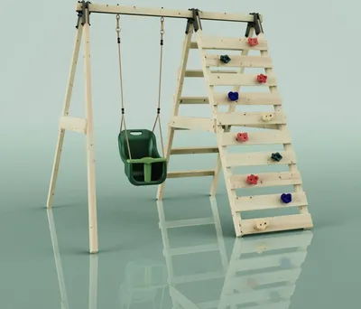 Produktbild von OutdoorToys Schaukel Veilchen aus Holz in Grün Dunkelgrün