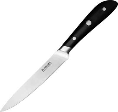 Produktbild von Porkert Vilem Allzweckmesser, Klingelange 13 cm aus rostfreiem Edelstahl, Universal Küchenmesser mit ergonomisch geformten Griff und scharfer Klinge