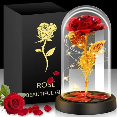 Produktbild von Ewigblühende Rose in Glaskuppel - Elegantes Geschenk für Sie
