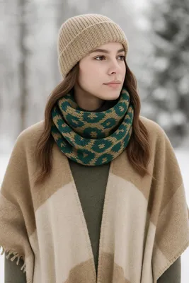 Produktbild von Italienischer Schal Leo Loop Loop mit Leoprint von collezione alessandro