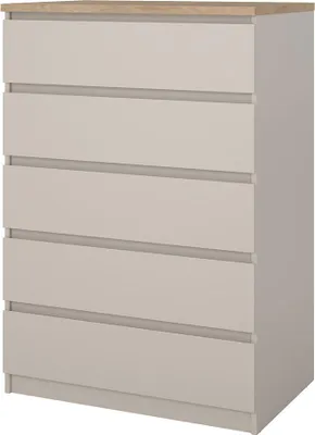 Produktbild von Naia Kommode 5 Schubladen Eiche Nachbildung.