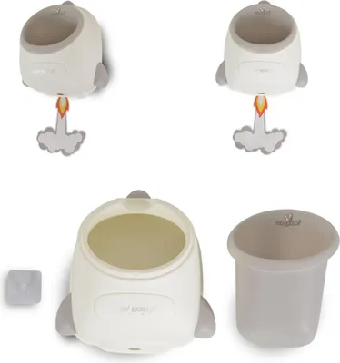 Produktbild von Cangaroo Urinal Rocket Toilettentrainer, Raketenaufkleber, Behälter abnehmbar