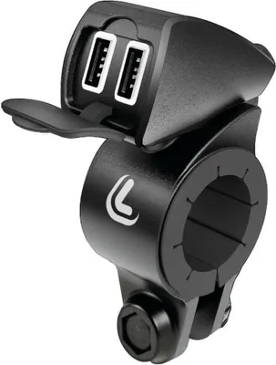 Immagine prodotto di Doppia presa Usb a manubrio Lampa Usb-Fix Trek Ultra Fast Charge 5400 mA 12/24V