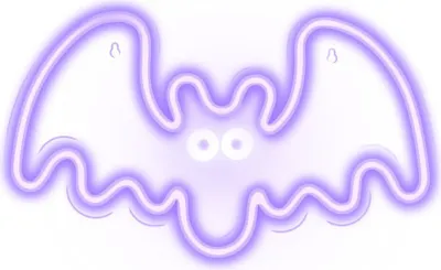Obrázek produktu pro Forever Light Neon PLEXI LED BAT purple NNE14, Světelná dekorativní figura, Fialová, Plast, Univerzální, LED, USB