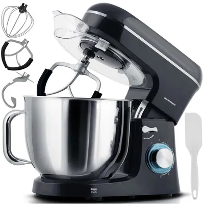 Image de Robot ménager planétaire BD-756 3 en 1, 6 L, 1400 W, noir | Berdsen