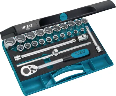 Produktbild von Steckschlüsselsatz 900 25tlg.1/2 Zoll SW 10-32mm Z.90 6KT HAZET